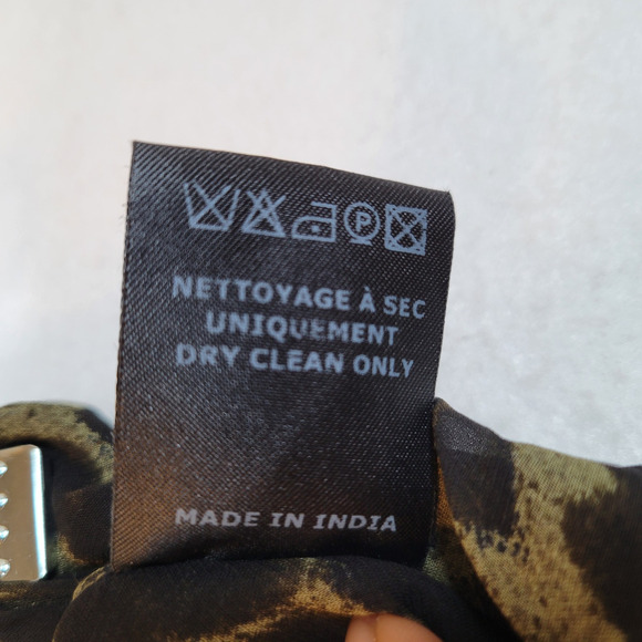 Isabel Marant Etoile Womens Animal Print Ruched Mini Skirt Size 36 Black Y2k - Picture 6 of 10